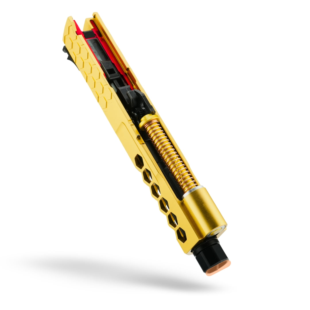 Project Portoro Black and Gold Custom Upgraded Hi Capa Airsoft Pistol | MNA Epic Deals