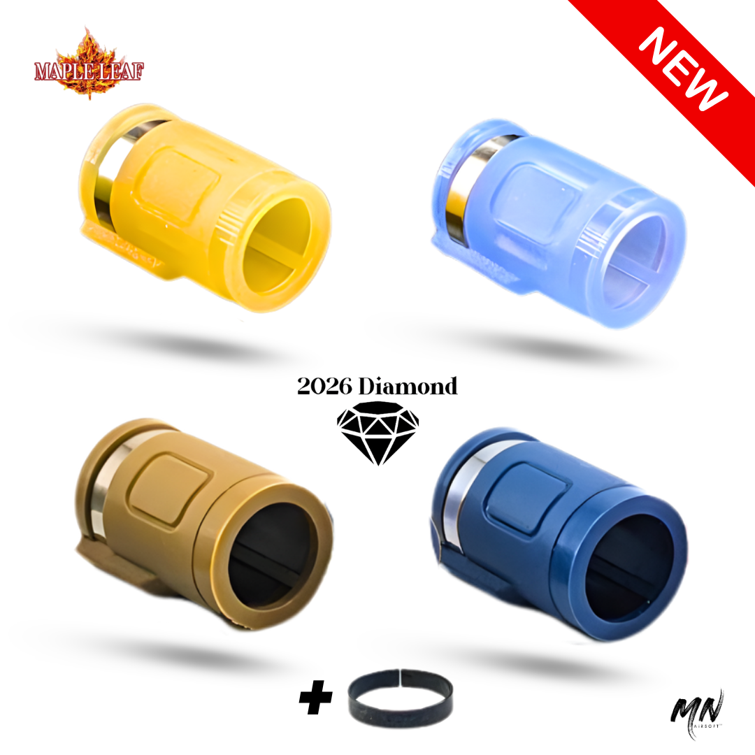 new 2026 diamond Maple Leaf Bucking Upgrade - Tokyo Marui Hi-Capa 5.1 GBB Airsoft Pistol - Improve your pistol's performance with the Maple Leaf bucking upgrade. Specifically designed for Tokyo Marui Hi-Capa 5.1 gas blowback pistols, this high-quality bucking enhances accuracy and consistency.