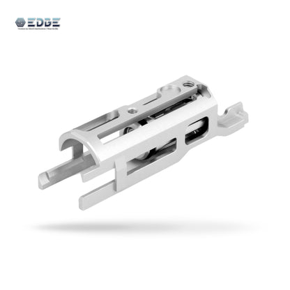 Silver EDGE Ultra Light aluminum blowback housing for Tokyo Marui Hi-Capa 5.1 and 1911 gas blowback airsoft platforms; lightweight CNC part for faster cycling and precision performance builds.