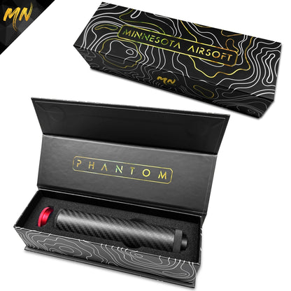 MNA Gen 5 Phantom Carbon Fiber Airsoft Mock-Suppressor Minnesota Airsoft MNA Gen 5 Phantom Carbon Fiber Airsoft Mock-Suppressor Minnesota Airsoft
