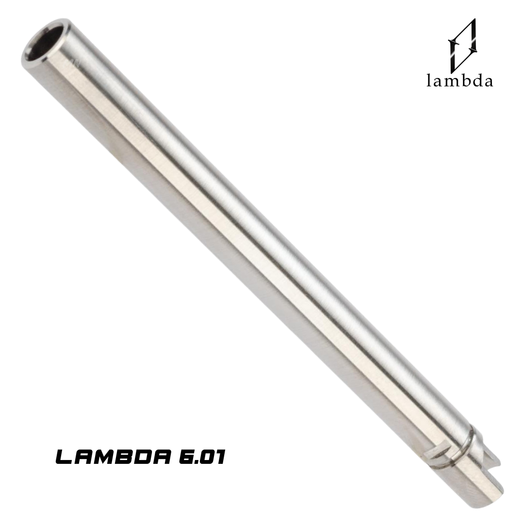 Lambda 6.01 tight bore stainless steel inner barrel for tokyo marui hi capa airsoft gas blowback pistol. Best upgrade for tokyo marui hi capa custom build inner barrel.