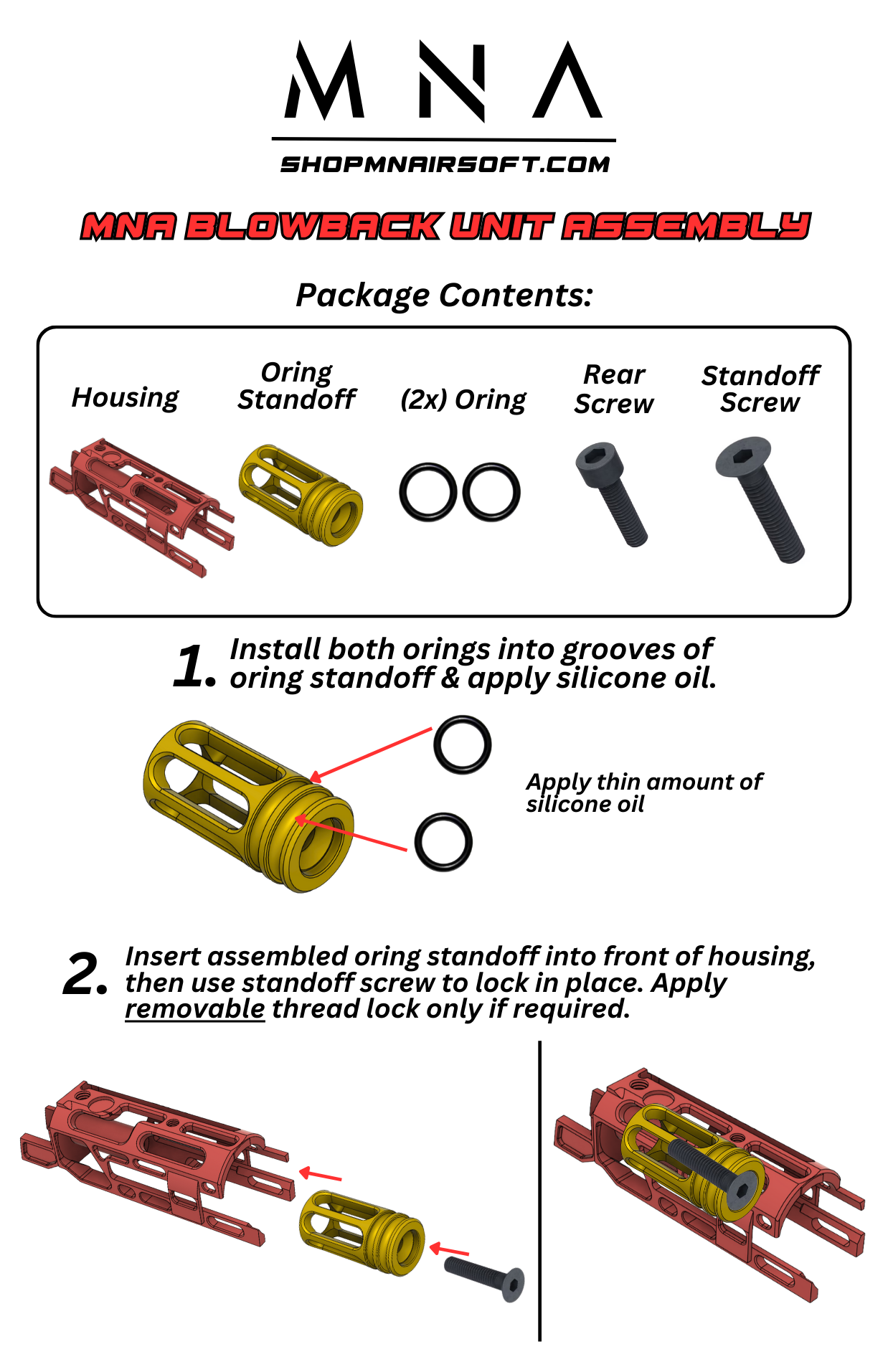 Tokyo Marui MNA Nano™ Upgraded Hyper-Light Skeletonized Blowback Unit BBU for Hi Capa gas airsoft pistols. Best upgraded custom Blowback Housing that is HPA ready for Speedqb airsoft hicapa builds.