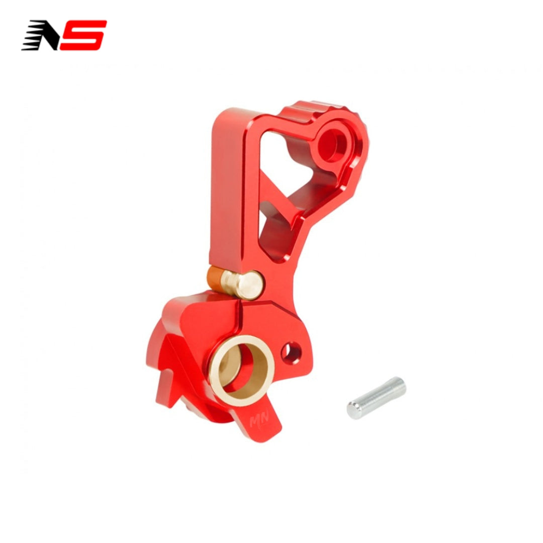 NexxSpeed CNC Hammer (Style A) for Tokyo Marui Hi Capa airsoft pistols. Made from CNC 7075 aluminum and brass, this red hammer reduces friction and wear while providing durability and smoother performance. Red Hammer Hi Capa.