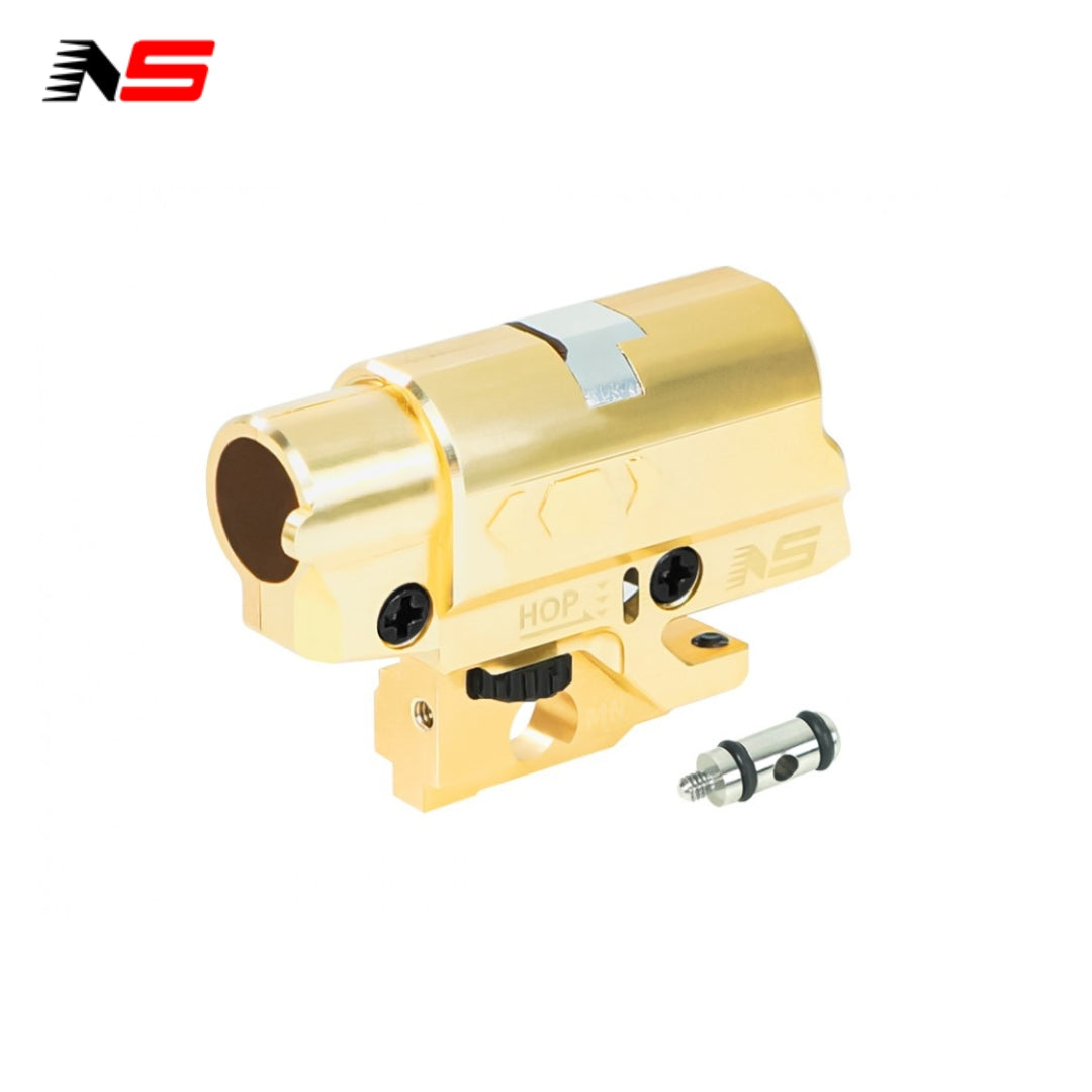 NexxSpeed CNC TDC Hop Up Unit for Tokyo Marui Hi Capa. Featuring a True TDC design, this 7075 aluminum and brass unit increases durability and boosts precision for better airsoft performance. Brass hi capa hop up.