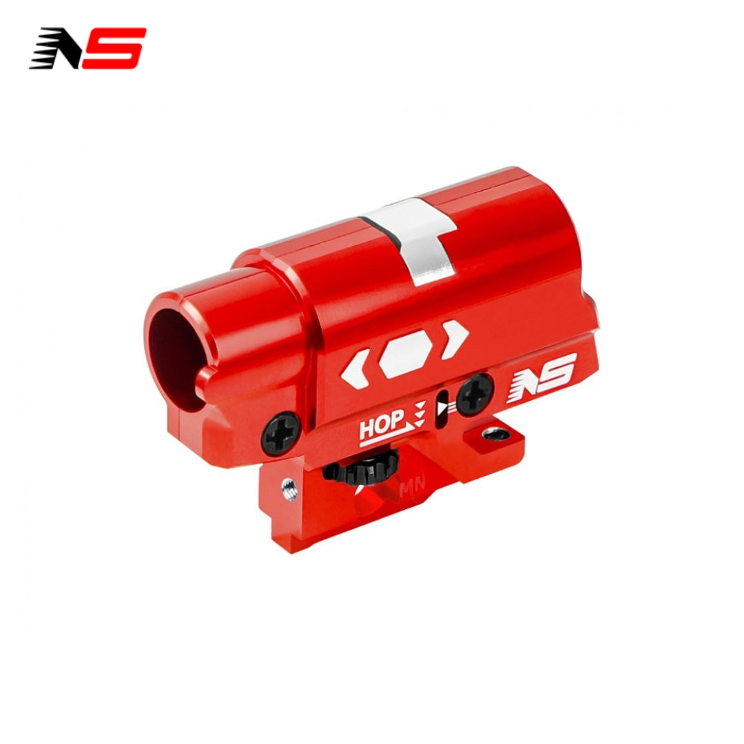 NexxSpeed CNC TDC Hop Up Unit for Hi Capa airsoft pistols. Made from 7075 aluminum and brass, it offers increased durability and precision, making it a must-have upgrade for Tokyo Marui Hi-CAPA spec guns. red hi capa hop up.