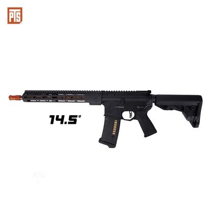 PTS Zev Core Elite M4 AEG Full metal airsof rifle. 7 inch, 10 inch, and 14 inch models for CQB or long range sniping airsoft gameplay. The best m4 aeg rifle out of the box. Pre-upgraded CYMA airsoft AEG Zev core PTS Elite m4 airsoft AEG rifle. 14.5" inch DMR version for sniping long range