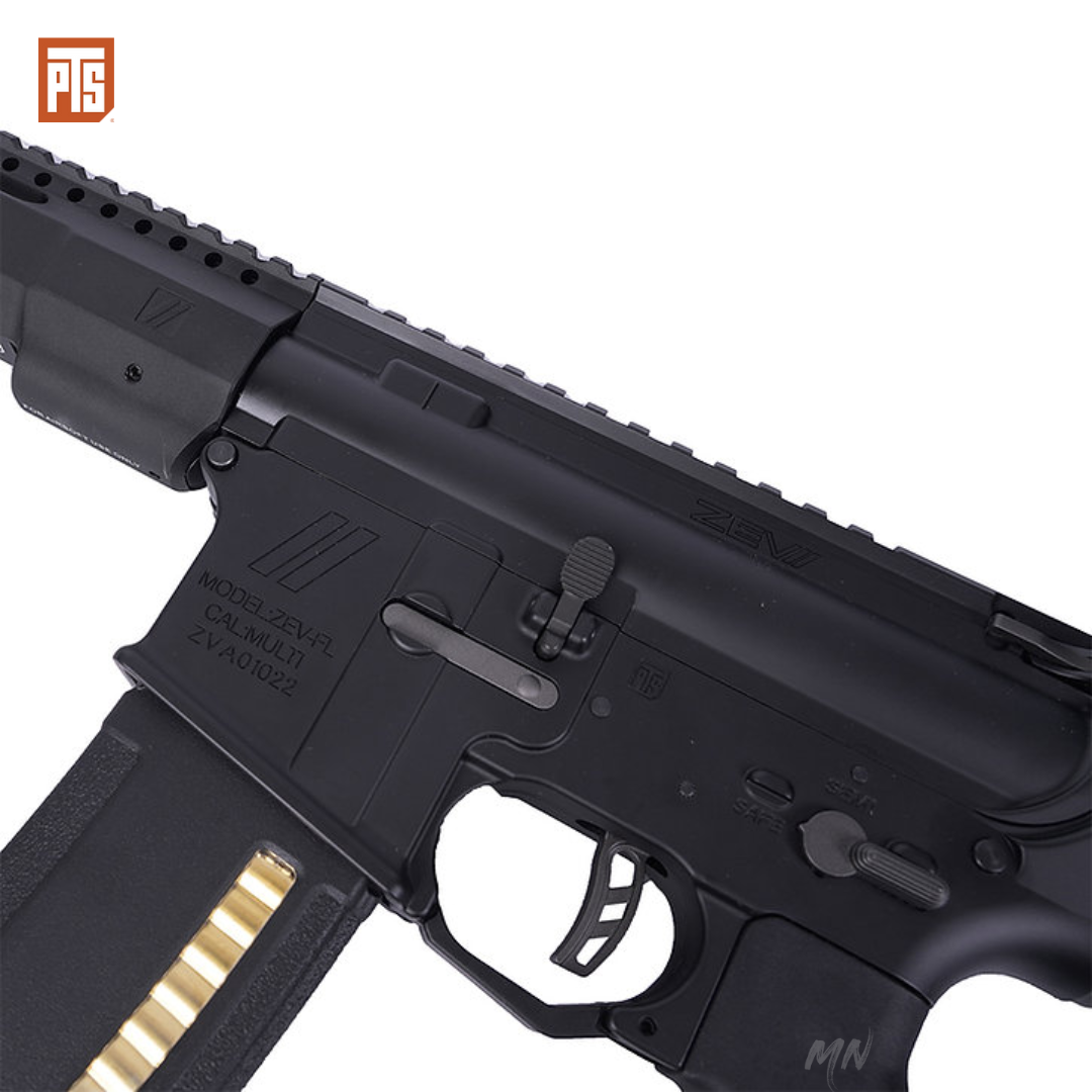 PTS Zev Core Elite M4 AEG Full metal airsof rifle. 7 inch, 10 inch, and 14 inch models for CQB or long range sniping airsoft gameplay. The best m4 aeg rifle out of the box. Pre-upgraded CYMA airsoft AEG Zev core PTS Elite m4 airsoft AEG rifle. CNC metal upgraded receiver set