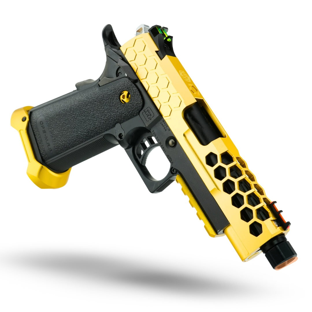 Project Portoro Black and Gold Custom Upgraded Hi Capa Airsoft Pistol | MNA Epic Deals