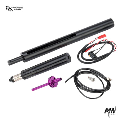 NEW 2023 Wolverine HPA BOLT Sniper HPA Engine. Powered by Wolverine Airsoft HPA engines, it excels in accuracy, range, and ultimate sniper performance. The Wolverine BOLT HPA engine is Airsoft best hpa engine for platforms like the VSR-10 or VSR from Tokyo Marui. Minnesota Airsoft includes free shipping with your Wolverine MTW, Wolverine BOLT HPA engine, and of course any custom built Airsoft guns! 