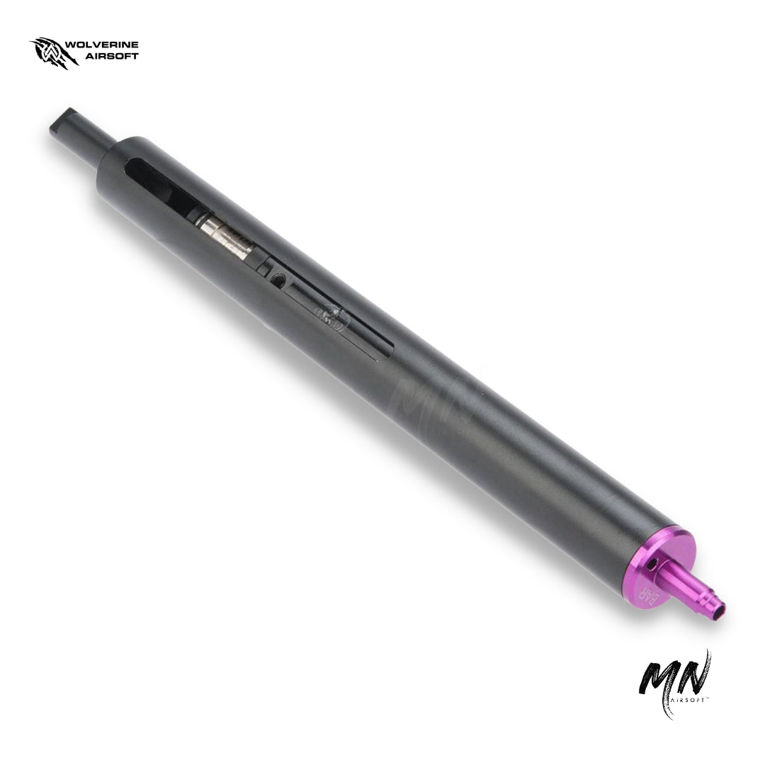 NEW 2023 Wolverine HPA BOLT Sniper HPA Engine. Powered by Wolverine Airsoft HPA engines, it excels in accuracy, range, and ultimate sniper performance. The Wolverine BOLT HPA engine is Airsoft best hpa engine for platforms like the VSR-10 or VSR from Tokyo Marui. Minnesota Airsoft includes free shipping with your Wolverine MTW, Wolverine BOLT HPA engine, and of course any custom built Airsoft guns! 