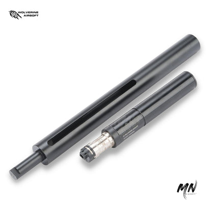 NEW 2023 Wolverine HPA BOLT Sniper HPA Engine. Powered by Wolverine Airsoft HPA engines, it excels in accuracy, range, and ultimate sniper performance. The Wolverine BOLT HPA engine is Airsoft best hpa engine for platforms like the VSR-10 or VSR from Tokyo Marui. Minnesota Airsoft includes free shipping with your Wolverine MTW, Wolverine BOLT HPA engine, and of course any custom built Airsoft guns! 