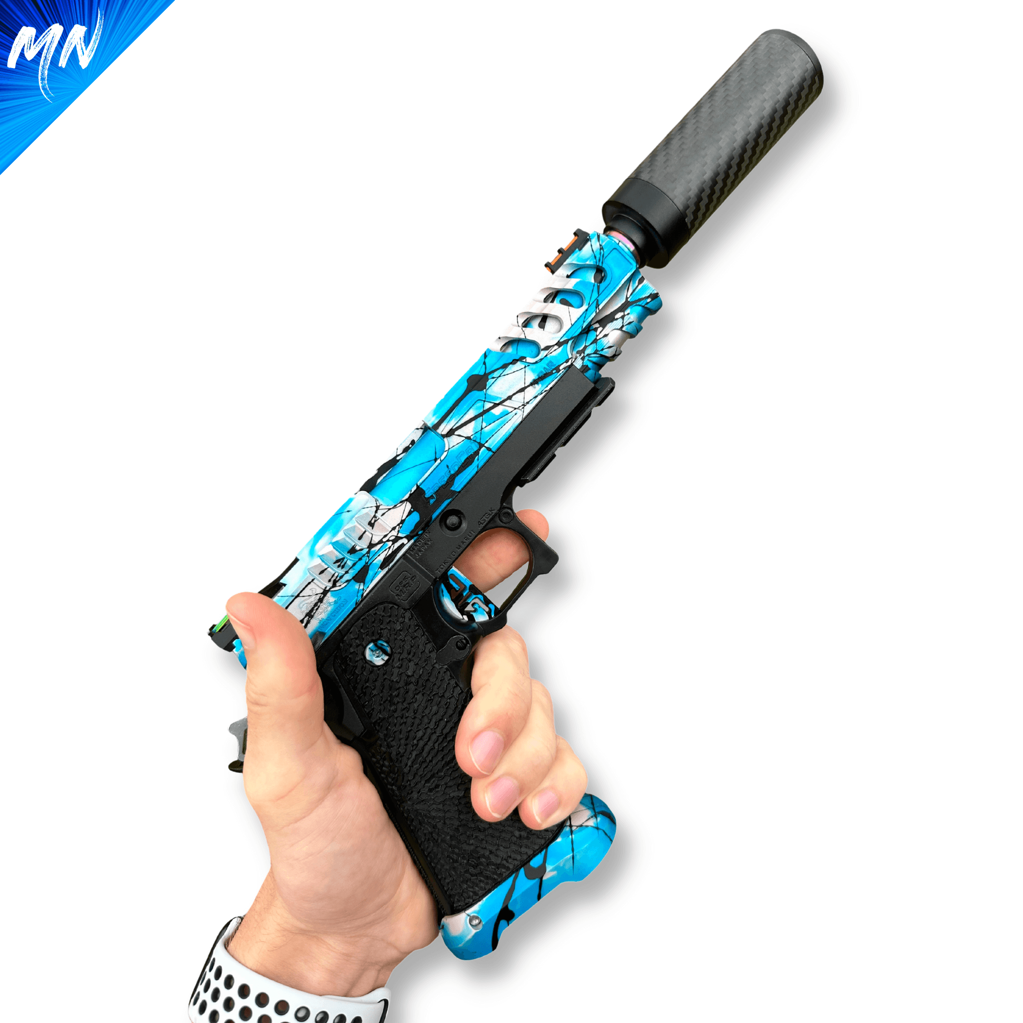 Achieve ultimate stealth and accuracy with the professional-grade Minnesota Airsoft Gen 3 Phantom Carbon Fiber Airsoft Suppressor.