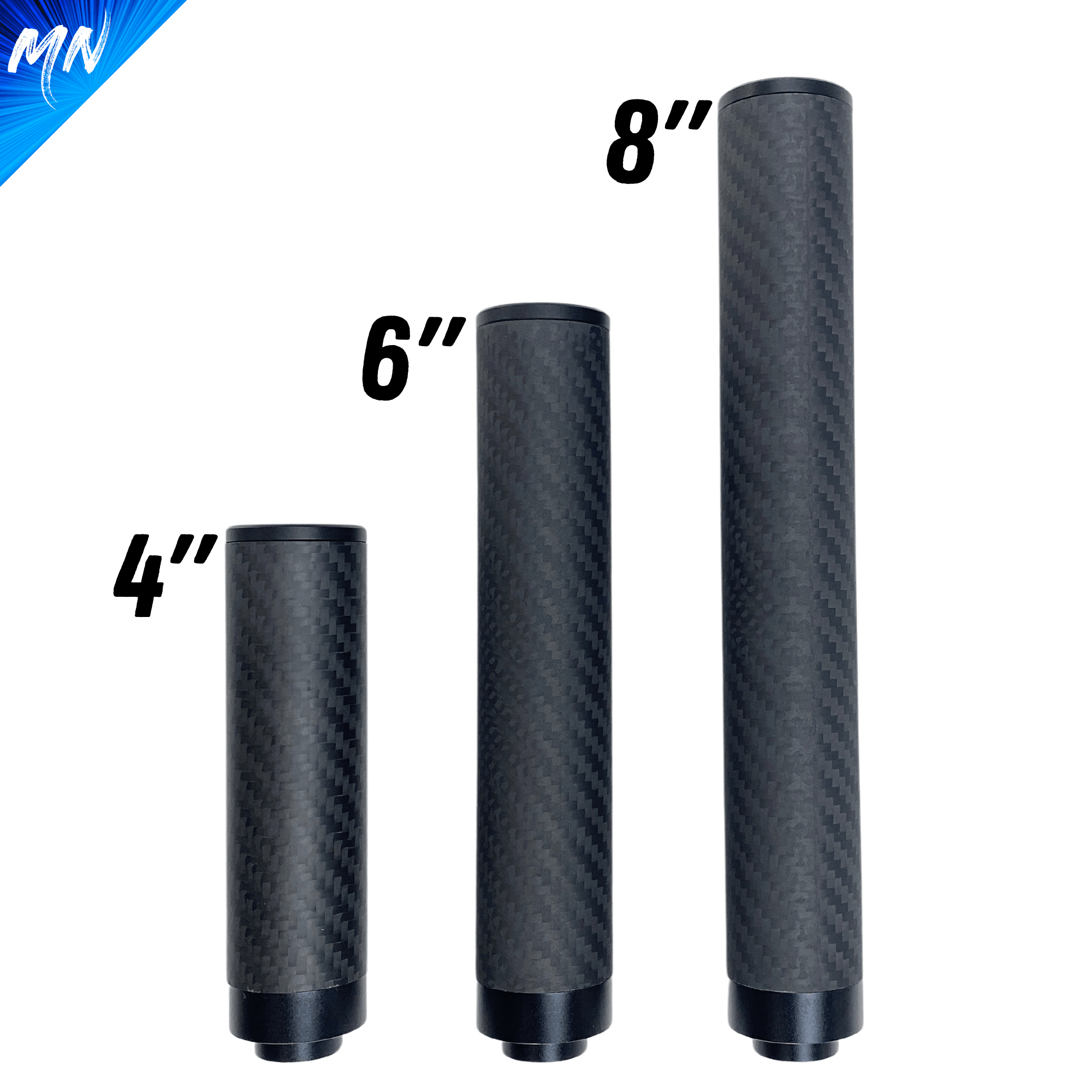 Gen 2 Phantom™ Carbon Fiber Suppressor - Minnesota Airsoft Airsoft airsoft guns airsoft suppressor phantom airsoft Gen 3 Phantom Tracer unit airsoft best airsoft m4 novritsch airsoft sniper rifle hi capa custom pistol airsoft 2022 best AEG airsoft guns in 2023 Minnesota airsoft MN Airsoft guns for beginners best AK VSR Tokyo Marui KWA CYMA G&G Airsoft guns