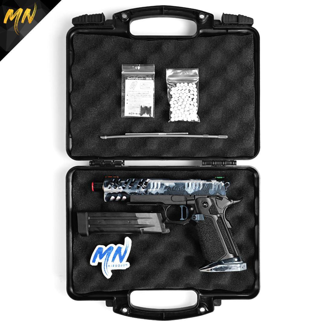 Project Lunar | Custom Hi Capa 5.1 - Minnesota Airsoft Airsoft airsoft guns airsoft suppressor phantom airsoft Gen 3 Phantom Tracer unit airsoft best airsoft m4 novritsch airsoft sniper rifle hi capa custom pistol airsoft 2022 best AEG airsoft guns in 2023 Minnesota airsoft MN Airsoft guns for beginners best AK VSR Tokyo Marui KWA CYMA G&G Airsoft guns