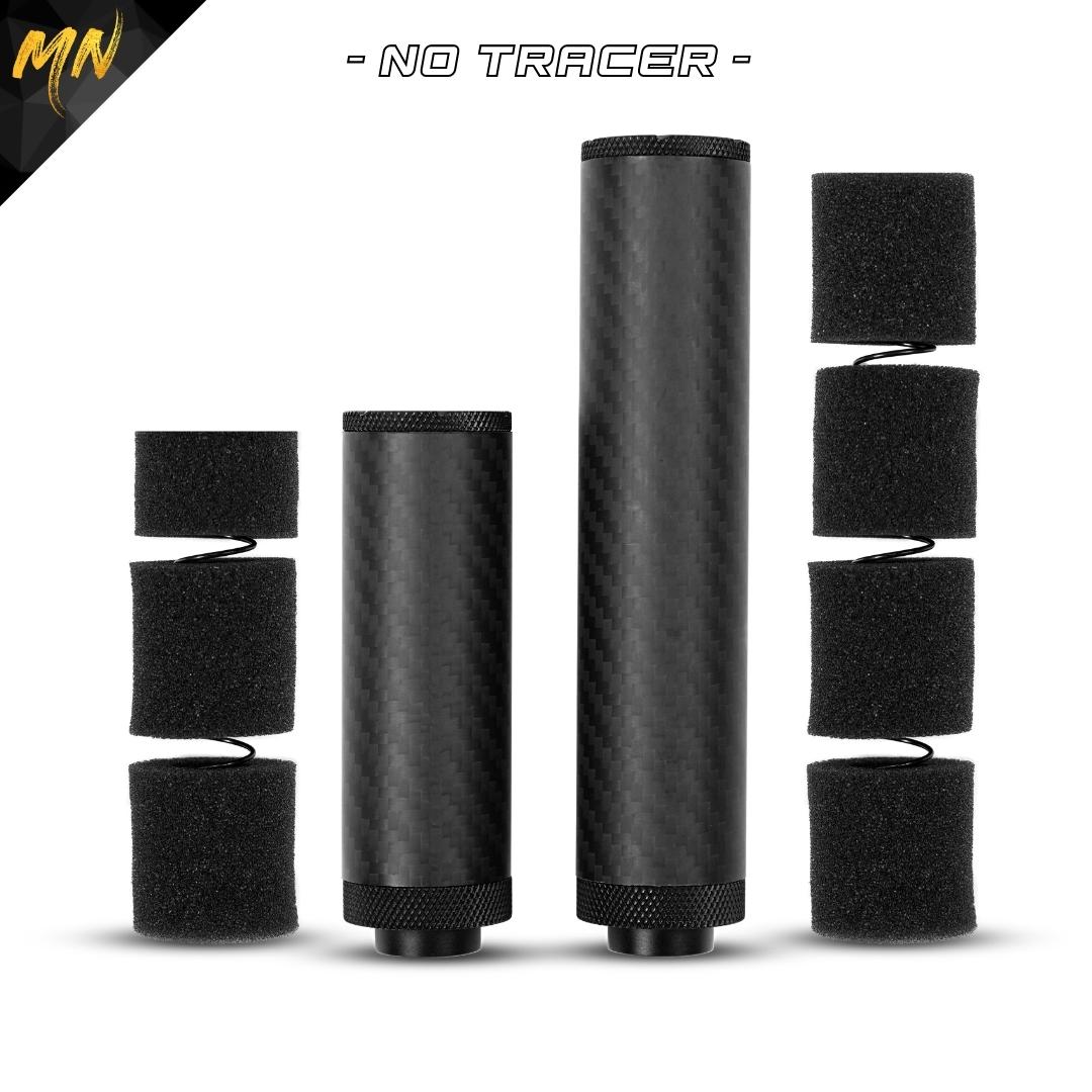Maximize your airsoft experience with the Minnesota Airsoft Gen 4 Phantom Carbon Fiber Airsoft Suppressor. Featuring a new and improved end cap design, upgraded materials, and professional-grade open-cell acoustic foam, this suppressor delivers superior sound suppression and precision accuracy. Includes a bonus red front end cap and luxury storage box for your convenience.