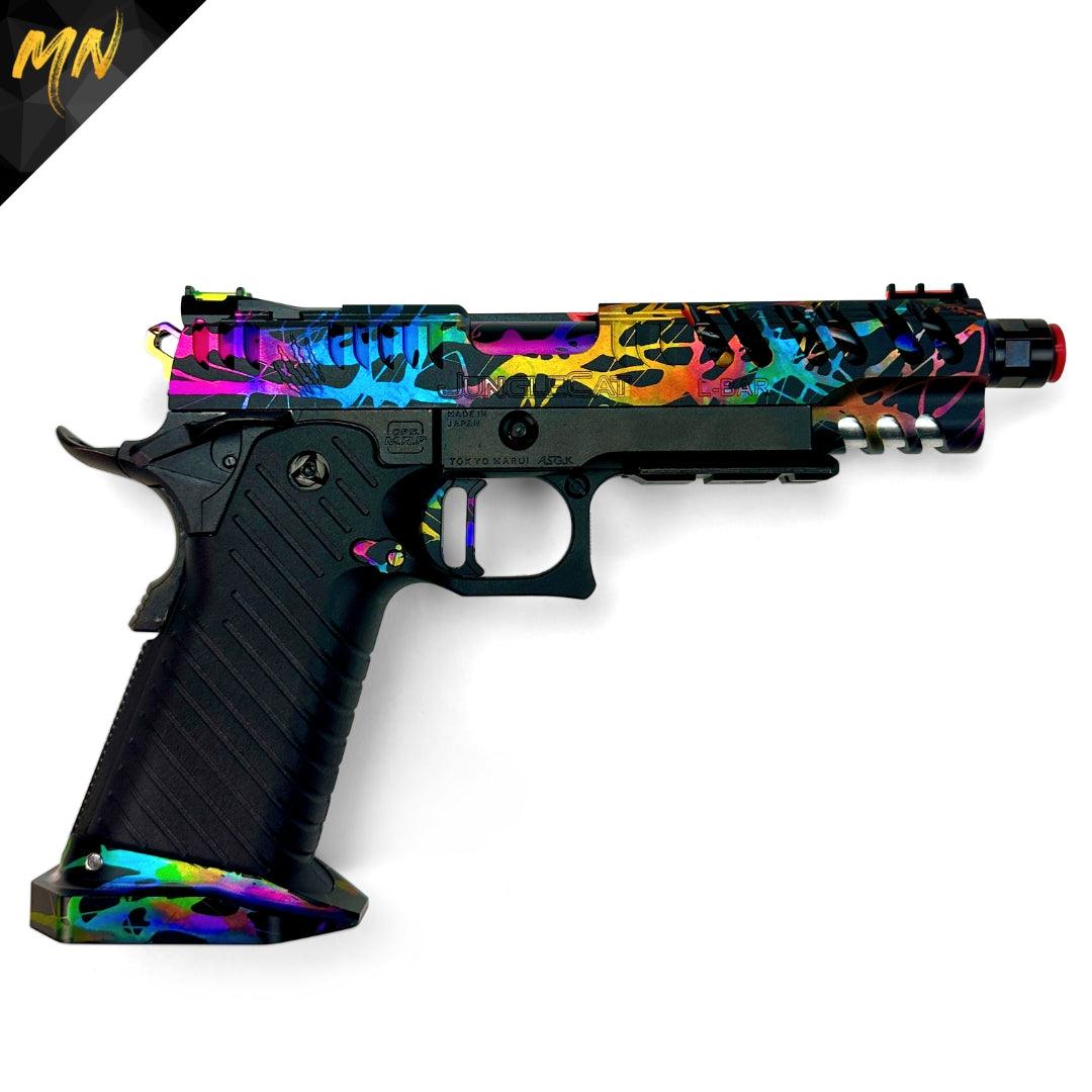 Project Nebula | Custom Hi Capa 5.1 - Minnesota Airsoft Airsoft airsoft guns airsoft suppressor phantom airsoft Gen 3 Phantom Tracer unit airsoft best airsoft m4 novritsch airsoft sniper rifle hi capa custom pistol airsoft 2022 best AEG airsoft guns in 2023 Minnesota airsoft MN Airsoft guns for beginners best AK VSR Tokyo Marui KWA CYMA G&G Airsoft guns