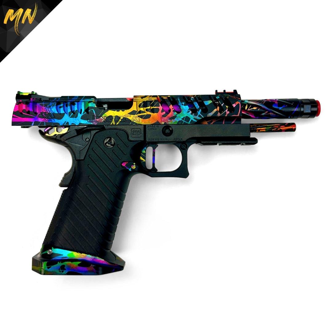 Project Nebula | Custom Hi Capa 5.1 - Minnesota Airsoft Airsoft airsoft guns airsoft suppressor phantom airsoft Gen 3 Phantom Tracer unit airsoft best airsoft m4 novritsch airsoft sniper rifle hi capa custom pistol airsoft 2022 best AEG airsoft guns in 2023 Minnesota airsoft MN Airsoft guns for beginners best AK VSR Tokyo Marui KWA CYMA G&G Airsoft guns