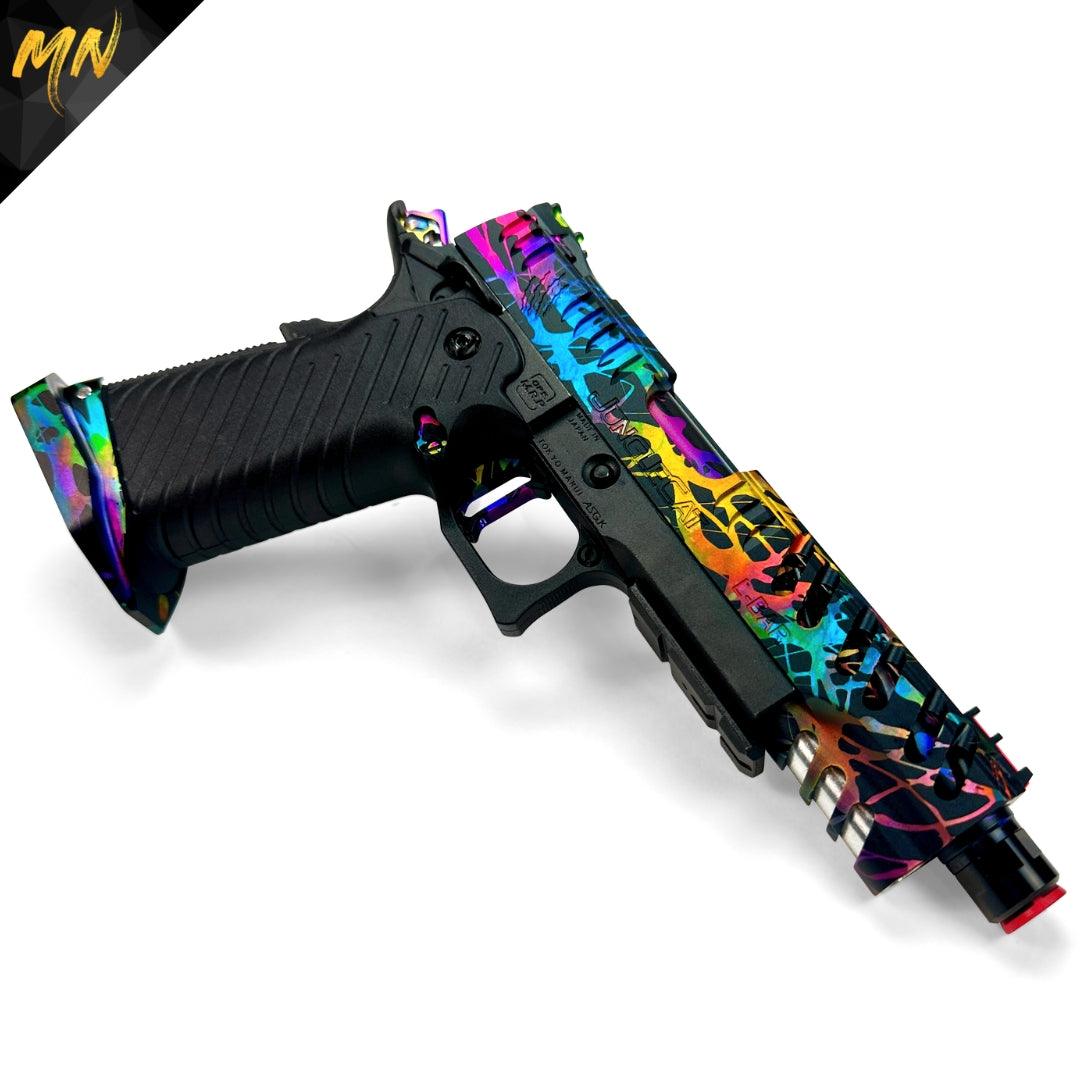 Project Nebula | Custom Hi Capa 5.1 - Minnesota Airsoft Airsoft airsoft guns airsoft suppressor phantom airsoft Gen 3 Phantom Tracer unit airsoft best airsoft m4 novritsch airsoft sniper rifle hi capa custom pistol airsoft 2022 best AEG airsoft guns in 2023 Minnesota airsoft MN Airsoft guns for beginners best AK VSR Tokyo Marui KWA CYMA G&G Airsoft guns