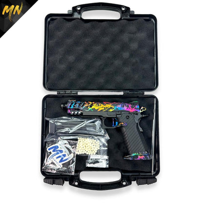 Project Nebula | Custom Hi Capa 5.1 - Minnesota Airsoft Airsoft airsoft guns airsoft suppressor phantom airsoft Gen 3 Phantom Tracer unit airsoft best airsoft m4 novritsch airsoft sniper rifle hi capa custom pistol airsoft 2022 best AEG airsoft guns in 2023 Minnesota airsoft MN Airsoft guns for beginners best AK VSR Tokyo Marui KWA CYMA G&G Airsoft guns
