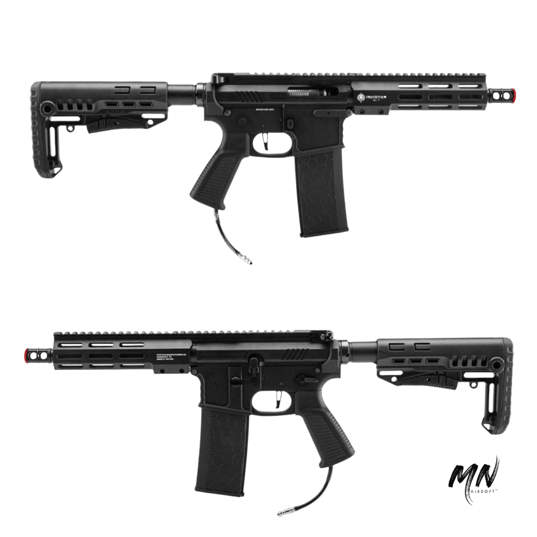 2023 Wolverine Airsoft Tactical Trim HPA M4. Image of the Wolverine MTW HPA airsoft rifle, engineered for precision and range. Customizable HPA airsoft gun, equipped with Wolverine Airsoft engines and regulators. Enhance your loadout with Wolverine Airsoft accessories, achieving unmatched accuracy in both long-range sniping and intense CQB encounters. Minnesota Airsoft offers Wolverine's reliability and performance, in all lengths such as 7 inch CQB, 10 inch Rifle, and 14 inch DMR. 